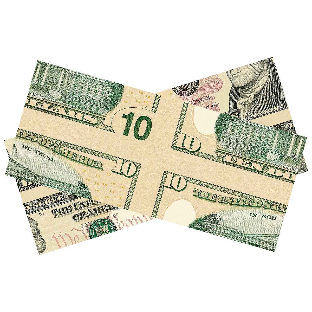 $10 Mis-Made Bill for Magicians - Image 2
