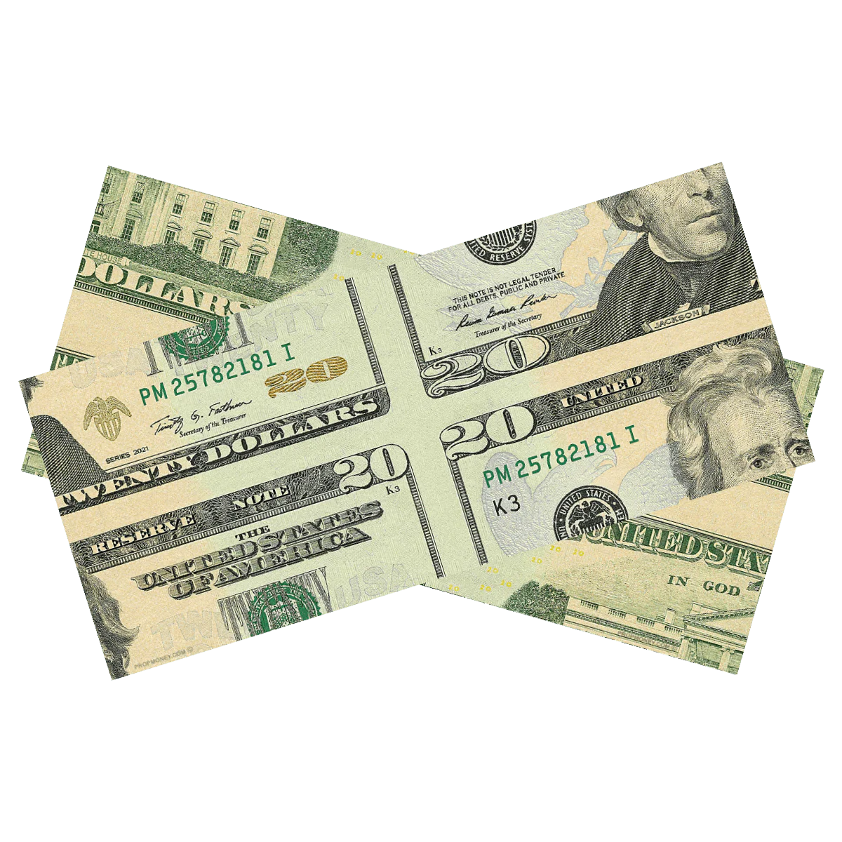 $20 Mis-Made Bill for Magicians