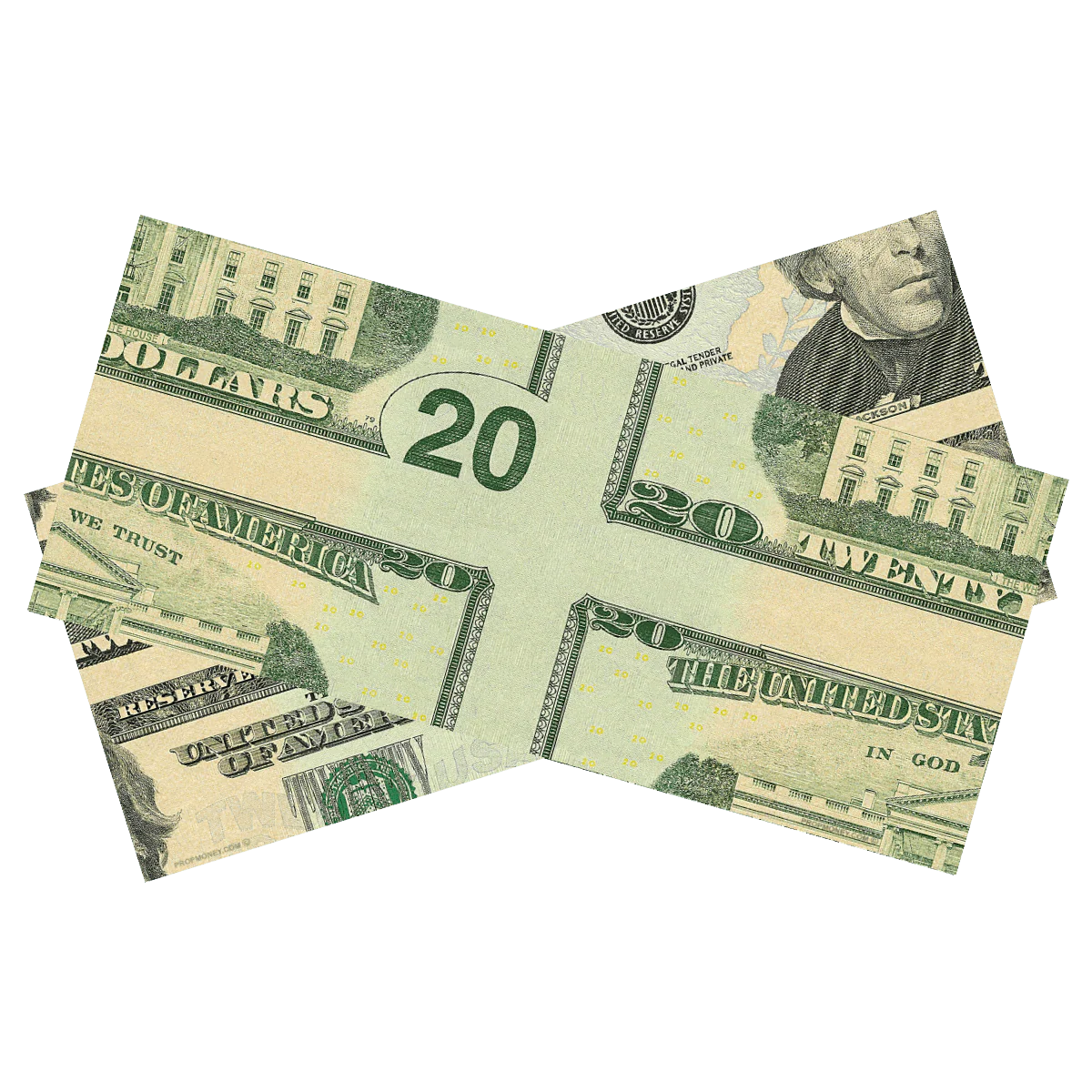 $20 Mis-Made Bill for Magicians - Image 2